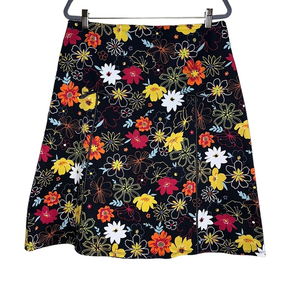 Canvas Floral Aline Skirt main image 1
